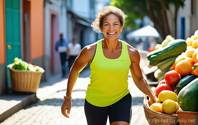 근력 운동 계획 - Image Prompt 1: The Vibrant Life of Strength**