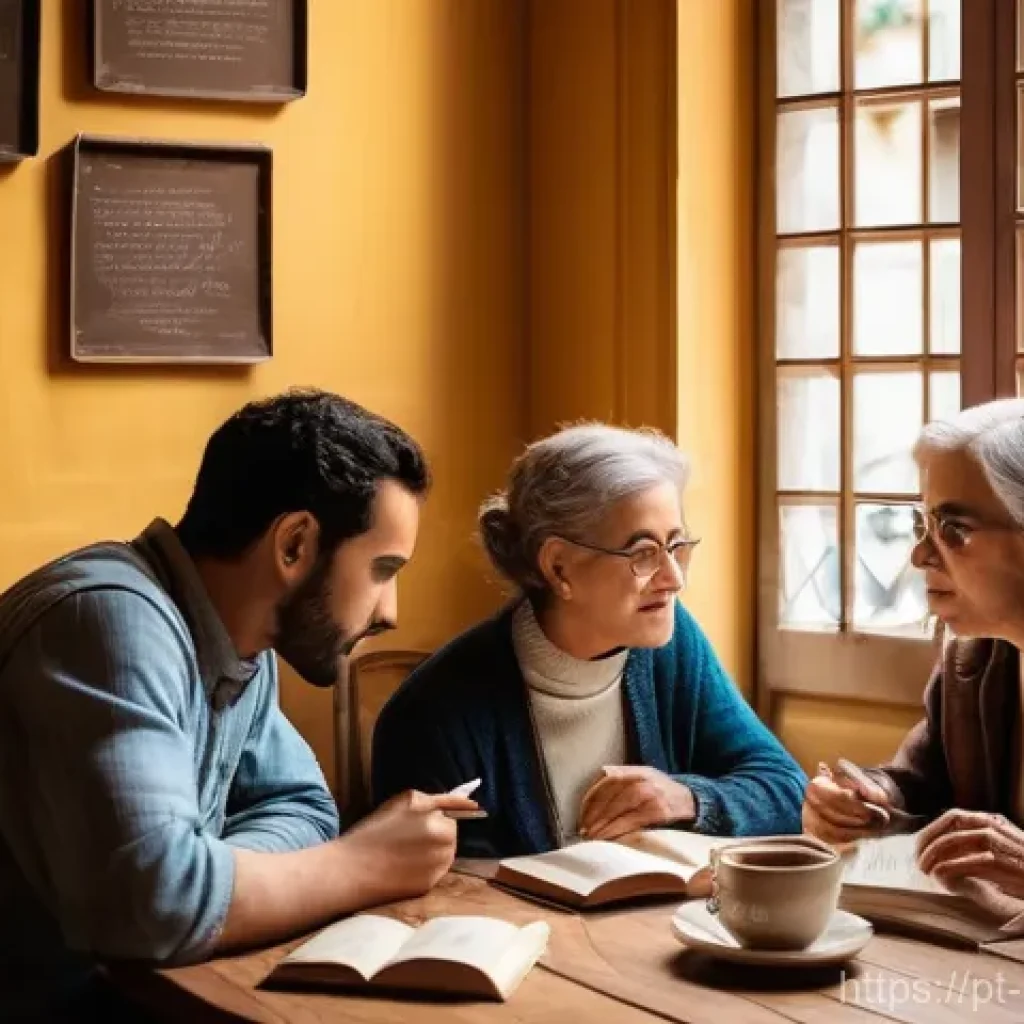 북클럽 활동 - **Prompt 1: A Cozy & Engaging Book Club Gathering**
    "A diverse group of adults, aged 25-50, are ...